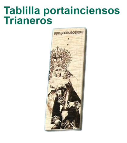 Tablillas Cristo de las Tres Caídas con la Esperanza de Triana Porta Incienso