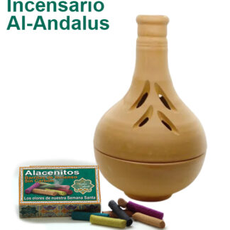 Incensario de barro Al-Andalus